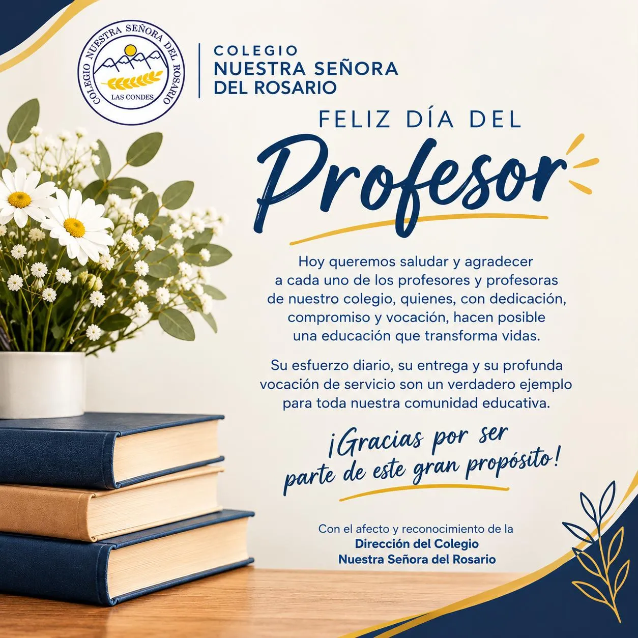 Saludo Día del Profesor
